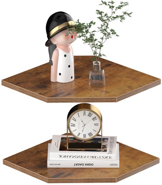 550x627-15.jpg Unyqoos® Set van 2 zwevende hoekplanken met draadgat voor wanddecoratie