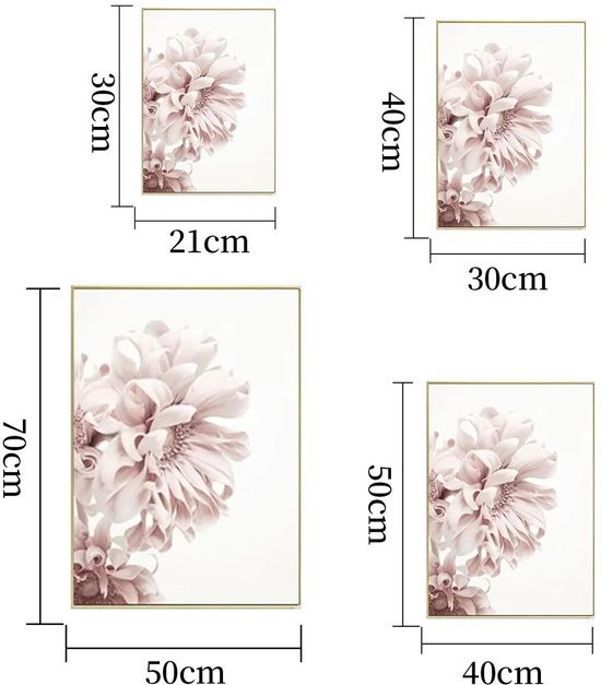 550x627-20.jpg Unyqoos® Set van drie roze bloemenposters voor een elegante en moderne uitstraling