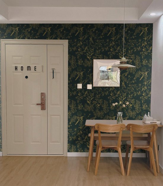 550x627-7.jpg Unyqoos® Waterdicht zelfklevend bloemenbehang met gouden accenten voor interieurdecoratie