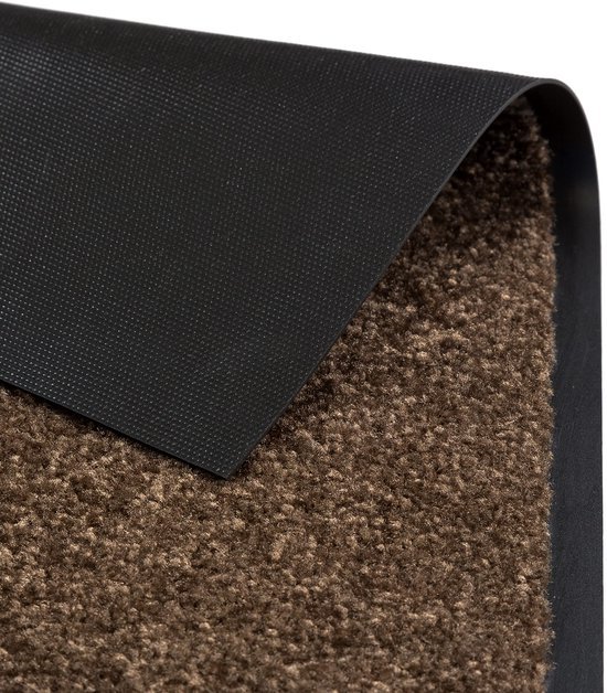 Unyqoos® Bruine deurmat voor binnengebruik met antislip en vuilvangfunctie 40x60 cm
