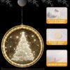 550x628-20.jpg Unyqoos® Sfeervolle 3D Kerstboom Raamverlichting met Warm Wit Licht voor Binnen en Buiten