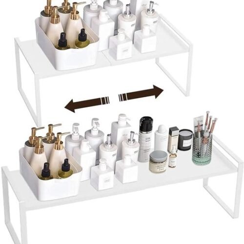 550x629-18.jpg Unyqoos® Verstelbaar en stapelbaar keukenrek voor optimale opslagoplossingen