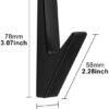550x629-20.jpg Unyqoos® Set van 6 stijlvolle zwarte wandhaken voor diverse ruimtes in huis