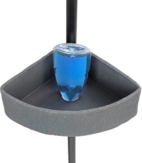 550x629-7.jpg Unyqoos® Uittrekbaar roestvrijstalen hoekrek met natuursteenlook manden voor badkamer