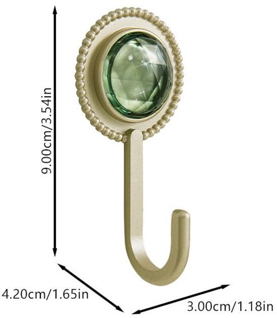 550x630-15.jpg Unyqoos® Set van 8 zelfklevende vintage wandhaken voor veelzijdig gebruik