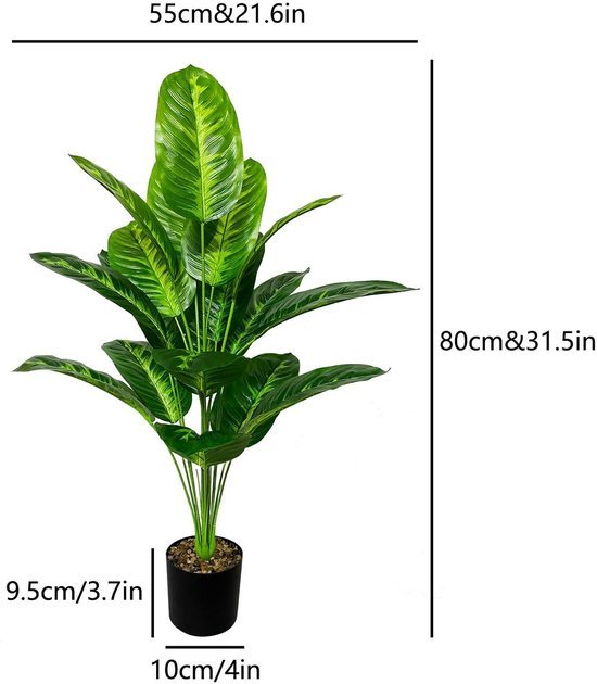 Unyqoos® Levensechte kunstareca palm in pot voor stijlvolle binnen- en buitendecoratie