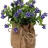Unyqoos® Set van vier kleurrijke kunstplanten voor decoratie in huis of kantoor