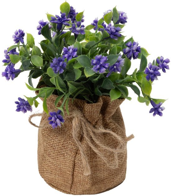 Unyqoos® Set van vier kleurrijke kunstplanten voor decoratie in huis of kantoor