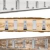 Unyqoos® Set van vijf inklapbare zilverkleurige haken voor veelzijdig gebruik in huis