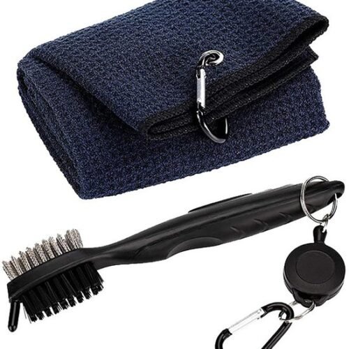 Unyqoos® Complete Golf Accessoires Set met Borstel, Handdoek en Reinigingsgereedschap voor Clubonderhoud