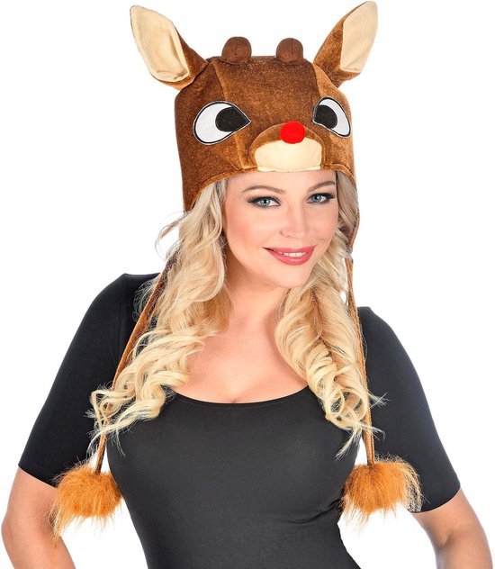 Unyqoos® Pluchen Rendierhoed met Warme Oorbeschermers voor Feestelijke Gelegenheden Unyqoos® Pluchen Rendierhoed met Warme Oorbeschermers voor Feestelijke Gelegenheden