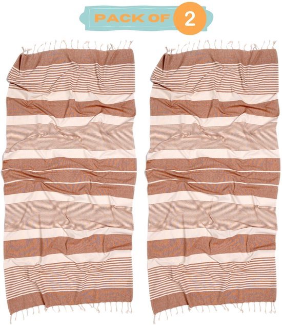 Unyqoos® Extra Grote Set van 2 Katoenen Strand- en Saunahanddoeken voor Ultiem Comfort en Stijl