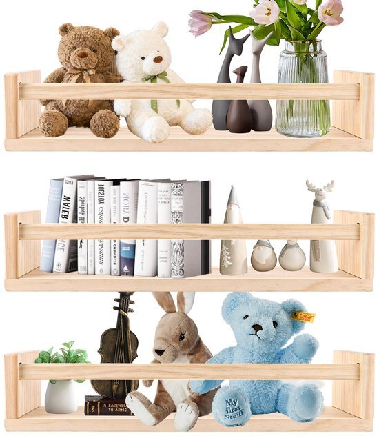 550x632-14.jpg Unyqoos® Set van drie houten wandrekken voor kinderkamer en meer toepassingen