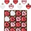 550x632-18.jpg Unyqoos® Set van 16 hartvormige kerstballen voor feestelijke en romantische decoratie