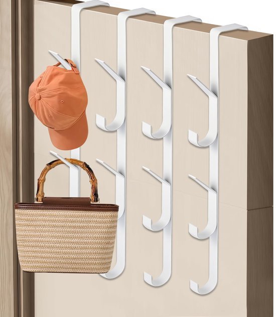 550x632-22.jpg Unyqoos® Set van 4 deurhaken voor ruimtebesparende organisatie