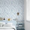 550x632-7.jpg Unyqoos® Zelfklevend blauw-wit bloemenpatroon vinylbehang voor diverse oppervlakken