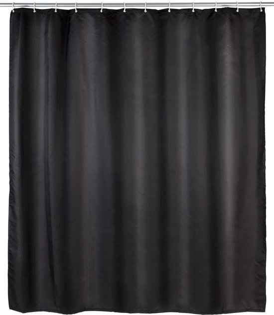 Unyqoos® Elegant Zwart Douchegordijn Met Anti-Schimmel En Antibacteriële Eigenschappen Voor Optimale Hygiëne