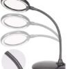 Unyqoos® Oplaadbare bureaulamp met vergrootglas en flexibele zwanenhals voor veelzijdig gebruik