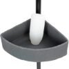 550x633-6.jpg Unyqoos® Uittrekbaar roestvrijstalen hoekrek met natuursteenlook manden voor badkamer