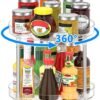 Unyqoos® Dubbel Laags Draaiplateau voor Keuken en Koelkast Organisatie