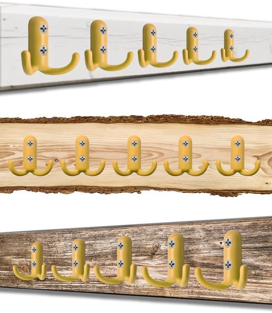 550x634-21.jpg Unyqoos® Set van vijf kleurrijke dubbele haken voor kinderkamers en kleuterscholen