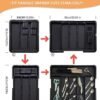 550x635-25.jpg Unyqoos® Verstelbare besteklade organizer met uitbreidbare indeling en messenhouder