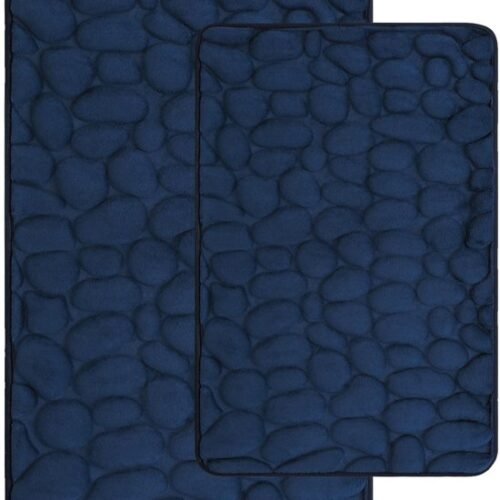 550x636-3.jpg Unyqoos® Tweedelig set van zachte badmatten met antislip en memory foam