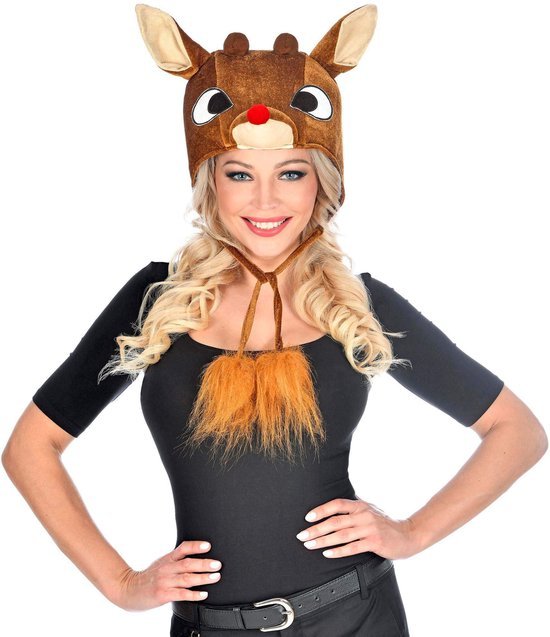 Unyqoos® Pluchen Rendierhoed met Warme Oorbeschermers voor Feestelijke Gelegenheden Unyqoos® Pluchen Rendierhoed met Warme Oorbeschermers voor Feestelijke Gelegenheden