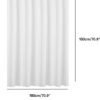550x637-3.jpg Unyqoos® Wit douchegordijn van polyester met schimmelwerende en waterdichte eigenschappen