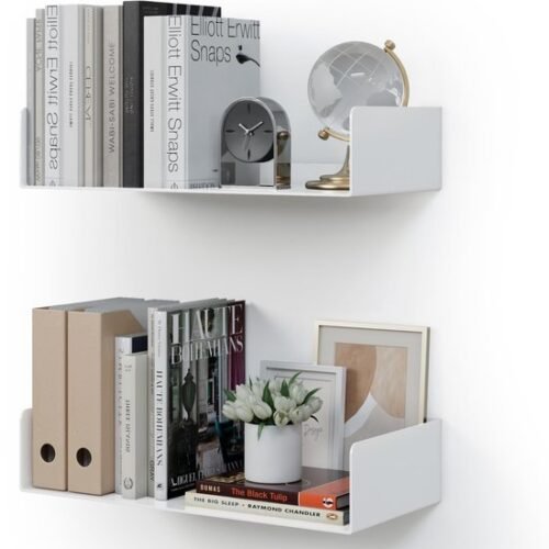 550x637-7.jpg Unyqoos® Set van 2 moderne witte wandplanken voor veelzijdige opbergruimte