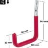 Unyqoos® Weerbestendige U-vormige wandhaken set voor zware lasten en buitengebruik