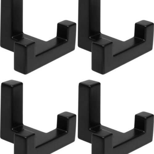 550x638-11.jpg Unyqoos® Zwarte wandhaken van zinklegering voor kleding en accessoires
