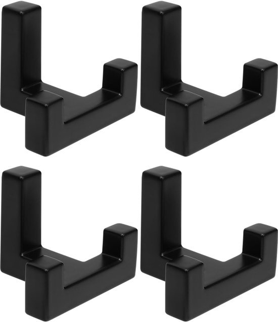 550x638-11.jpg Unyqoos® Zwarte wandhaken van zinklegering voor kleding en accessoires