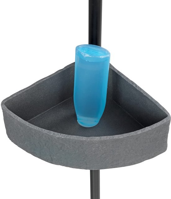 550x639-1.jpg Unyqoos® Uittrekbaar roestvrijstalen hoekrek met natuursteenlook manden voor badkamer