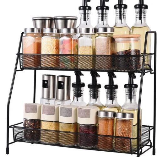 550x639-3.jpg Unyqoos® Stijlvol en Functioneel Kruidenrek met Twee Verdiepingen voor Keuken en Badkamer