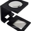 Unyqoos® Draagbaar mini-klapvergrootglas met 10x vergroting en schaal voor precisiewerk
