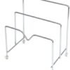 550x640-5.jpg Unyqoos® Ruimtebesparende roestvrijstalen houder voor deksel en snijplank
