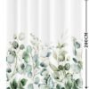 Unyqoos® Luxueus Douchegordijn met Groene Bladeren en Waterdicht Aquarel Plantenmotief voor Badkamer