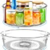 550x645-15.jpg Unyqoos® Multifunctioneel Draaibaar Keuken- en Opslagorganizer Set, 24 cm en 28 cm, Transparant, 360 Graden Rotatie, 2 Stuks