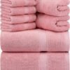550x648-12.jpg Unyqoos® Complete Luxe Handdoekenset van 8 Stuks voor Badkamer en Wellness Ervaring