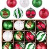 550x648-14.jpg Unyqoos® Set van 12 rode en witte kerstballen voor feestelijke kerstboomdecoratie