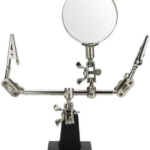 Unyqoos® Verstelbare soldeerhulp met vergrootglas en klemmen voor precisiewerk