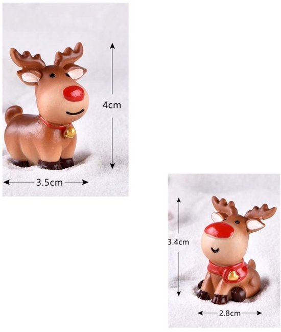 550x649-3.jpg Unyqoos® Set van 13 Miniatuur Kerstfiguren voor Sfeervolle Tafeldecoratie en Poppenhuis