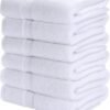 Unyqoos® Set van 6 Luxe Douchehanddoeken - Zacht, Absorberend en 100% Katoen voor Optimaal Comfort