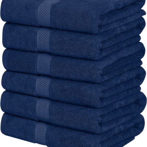 Unyqoos® Set van 6 Luxe Zachte en Absorberende Badhanddoeken voor Elke Dag Gebruik