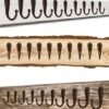 Unyqoos® Set van 10 vintage wandhaken in antiek bronzen gietijzer voor elke ruimte