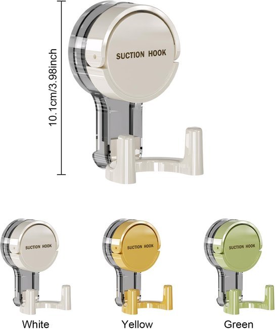 Unyqoos® Set van drie multifunctionele zuignaphaken voor badkamer en keuken zonder boren