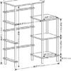 Unyqoos® Industriële bijzettafel met metalen frame en ruime opbergruimte