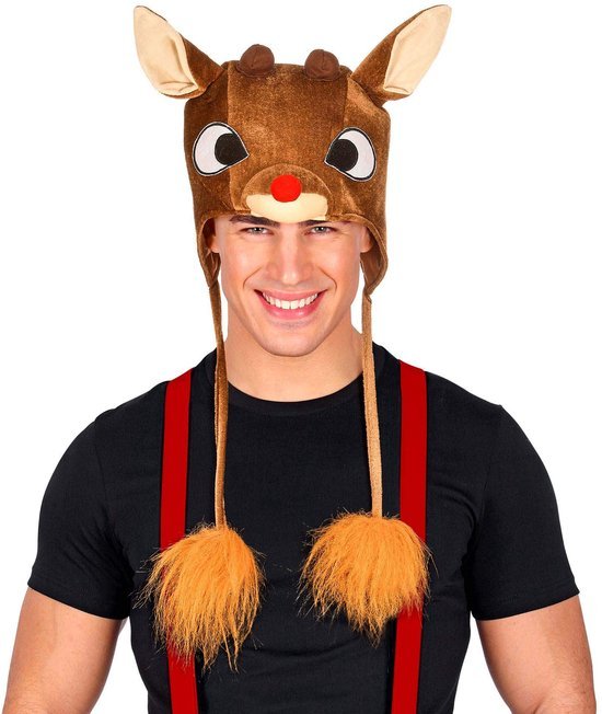 Unyqoos® Pluchen Rendierhoed met Warme Oorbeschermers voor Feestelijke Gelegenheden Unyqoos® Pluchen Rendierhoed met Warme Oorbeschermers voor Feestelijke Gelegenheden