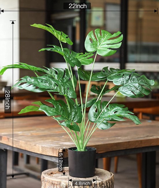 Unyqoos® Grote kunstplant met verstelbare takken voor huis en kantoor decoratie